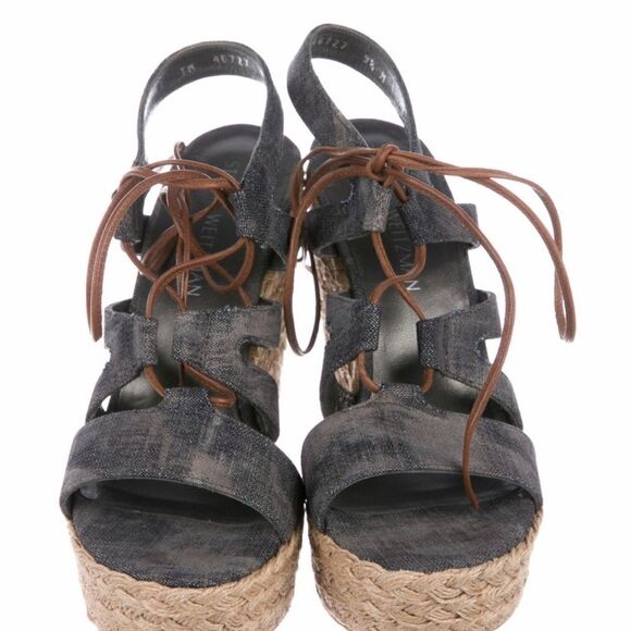 COPY - Stuart Weitzman Tiegirl Platform Wedges - Picture 3 of 4